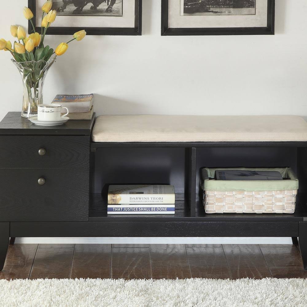 Black Storage Bench T856