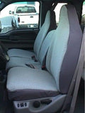 Gray Endura Fabric Front Split Bench Seat Covers O693120