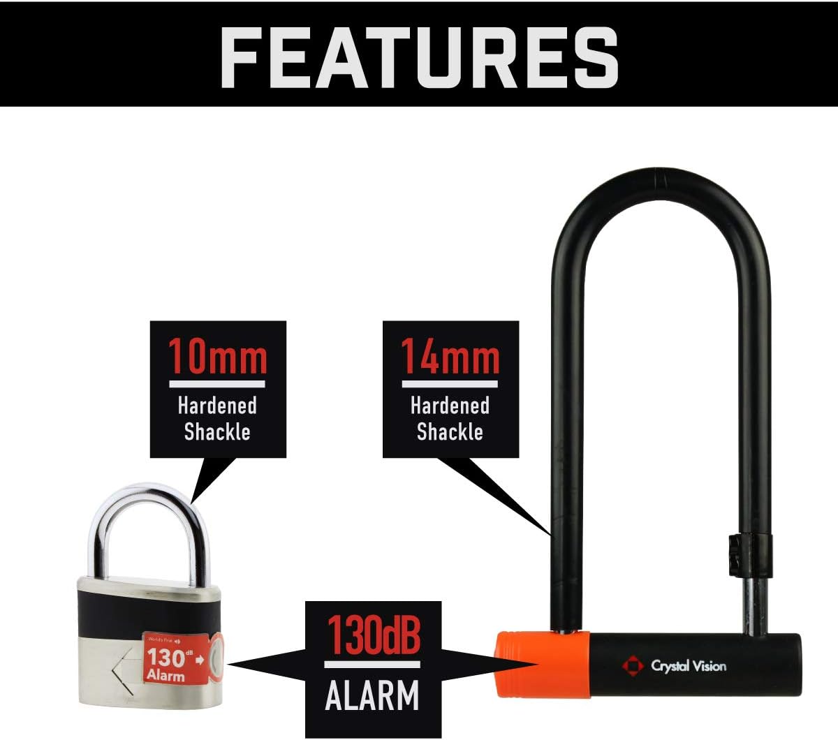 Bike U Lock Combo V94065