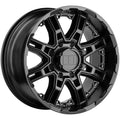 16x8.5 5x139.7 -10mm Black Wheel B57132