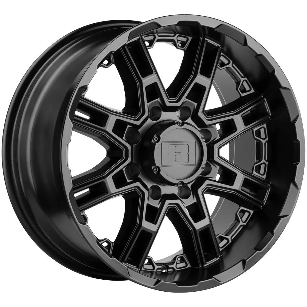16x8.5 5x139.7 -10mm Black Wheel B57132
