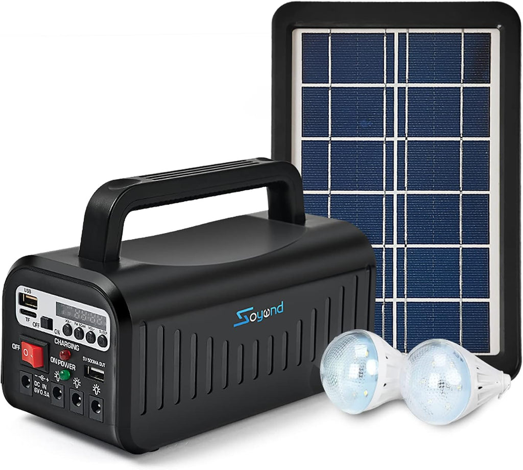 Solar Generator Portable Power Station with Solar Panel 8000mAh Battery H5138