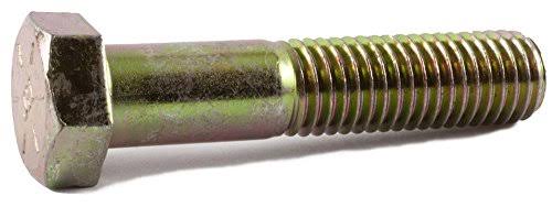 3/4-10 x 2 1/2 Grade 8 Hex Cap Screw Yellow Zinc Plated C212886