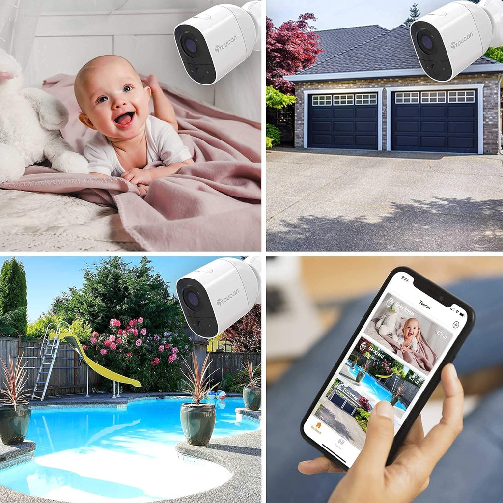 3 Pack 1080P Wireless Security Camera U6136