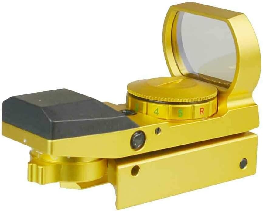 Gold Color Holographic Reflex Sight with 4 Reticals for Picatinny/Weaver H52467