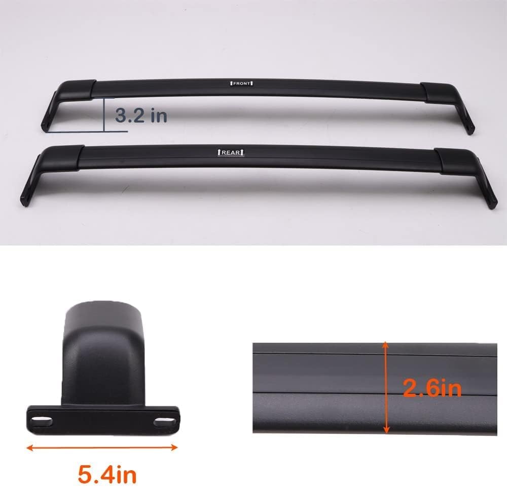 Cross Bar for Jeep Grand Cherokee L 2021 2022 Rooftop Rack Rails Cargo Bar X4633