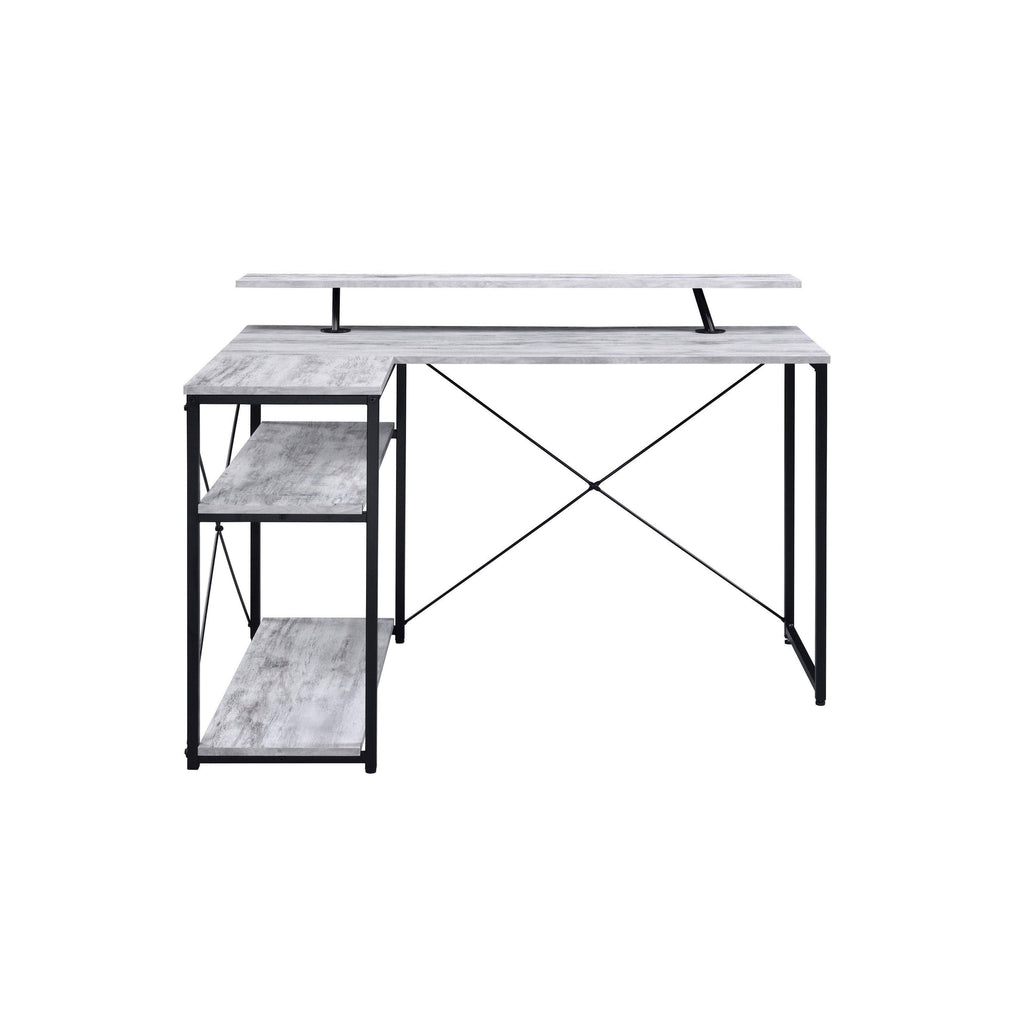 Antique White u0026 Black Writing Desk T56670