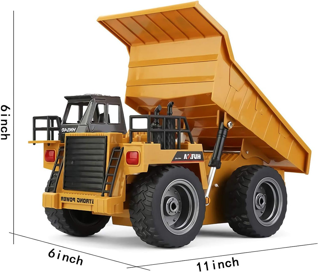 Remote Control Construction Dump Truck Toy with Rechargeable Battery T384