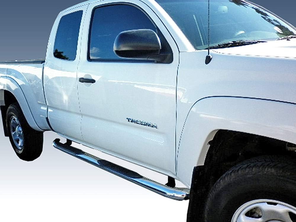 Stainless Steel Side Step Rails Nerf Bars Running Boards 2pcs with Mounting Bracket Kit D930862
