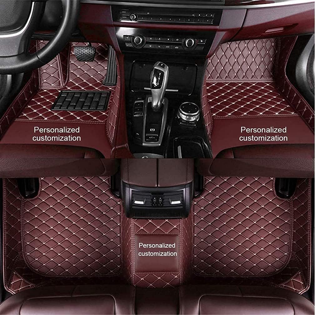 Red Waterproof Non-Slip Full Coverage Car Floor Mats H39384