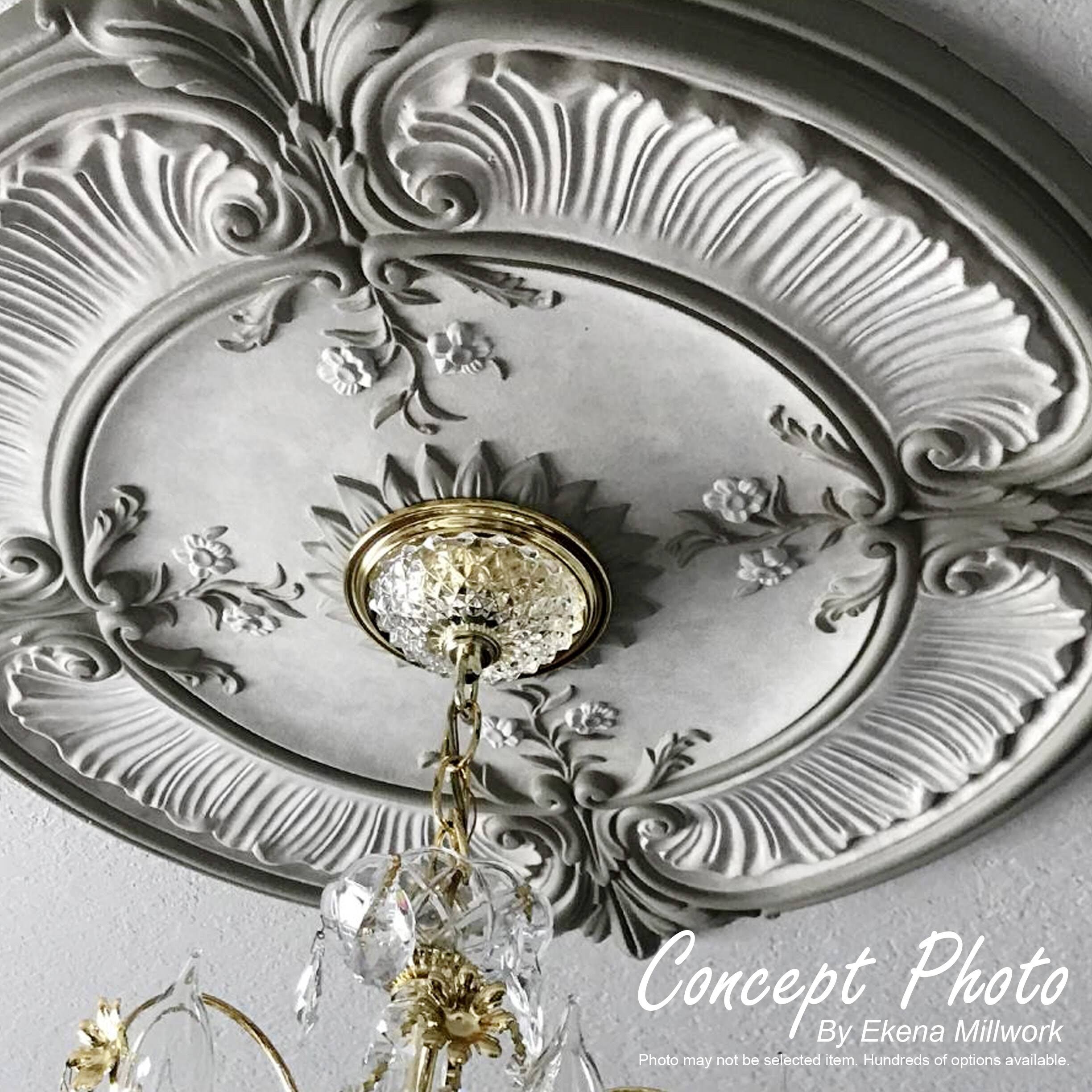 Gold Hand-Painted Ceiling Medallion T51641