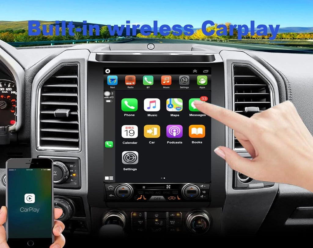 12.1inch Touch Screen Car Stereo Navigation with Wireless Carplay V1548