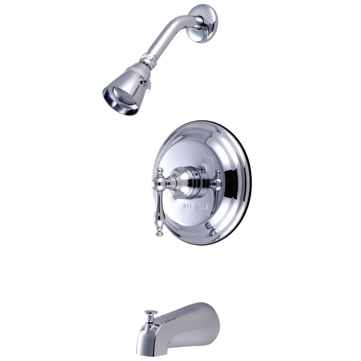 Brushed Nickel Tub and Shower Faucet D99985