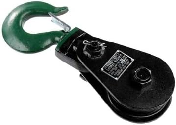 Snatch Block with Hook (3/4 Inch Wire x 10 Inch Sheave) Y5102