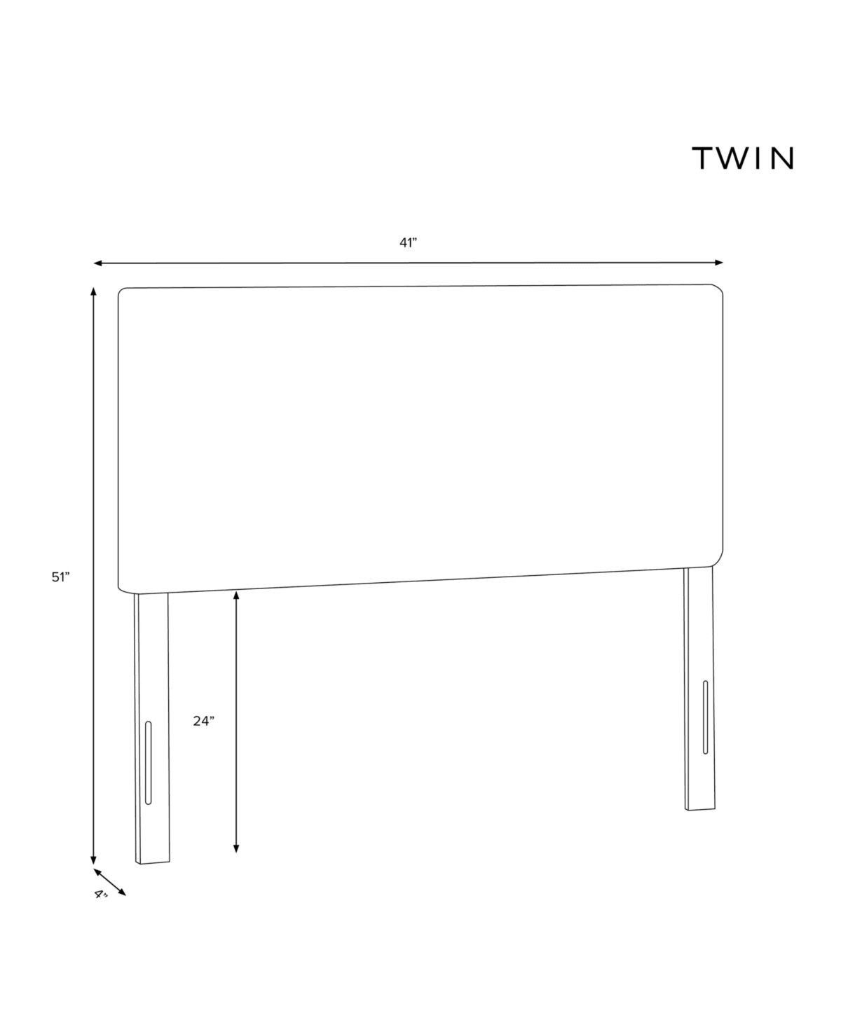 Twin Headboard U25569