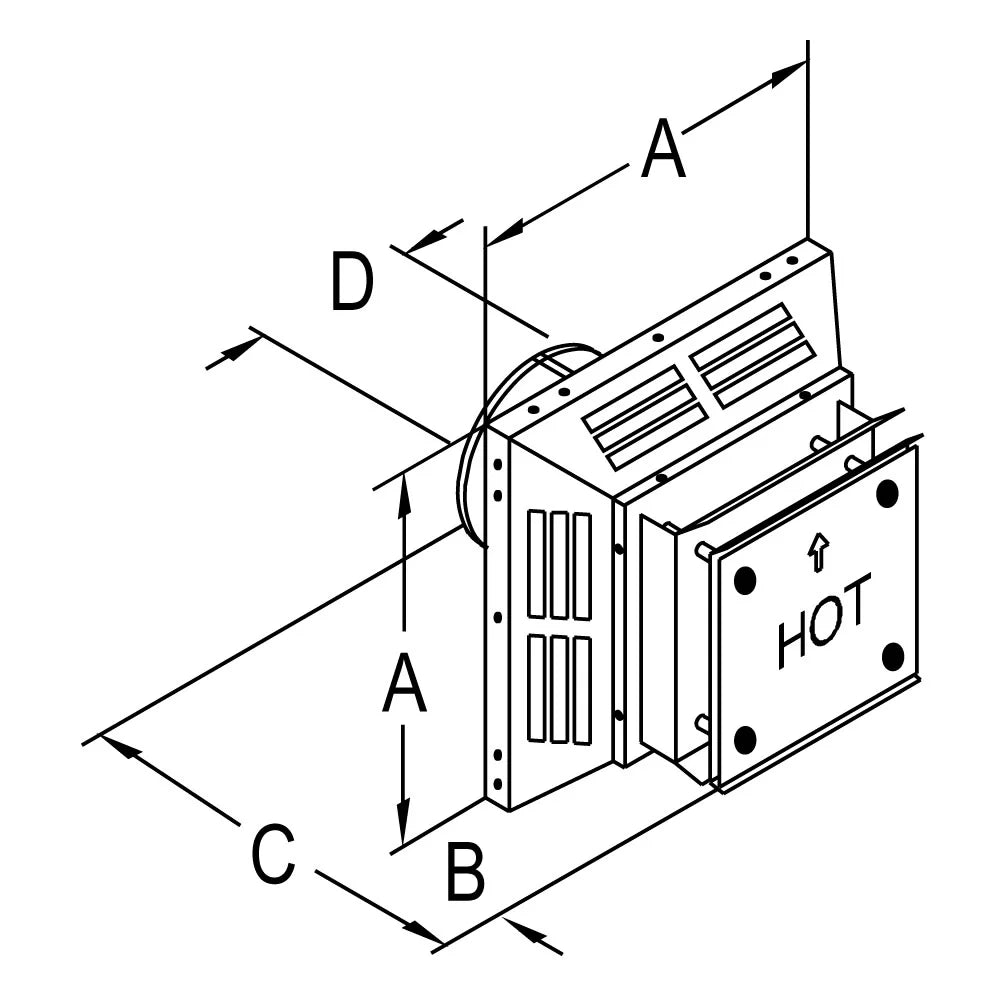4 in. Aluminum Stove Vent Horizontal Termination Cap I63837