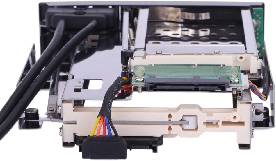 Dual Bay 3.5 + 2.5 Inch SATA III Hard Drive SSD Tray Caddy Internal Mobile Rack Enclosure Docking Station with USB 3.0 Port Hot Swap Pack of 2 A445