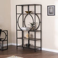 Black 5-Tier Bookcase A749