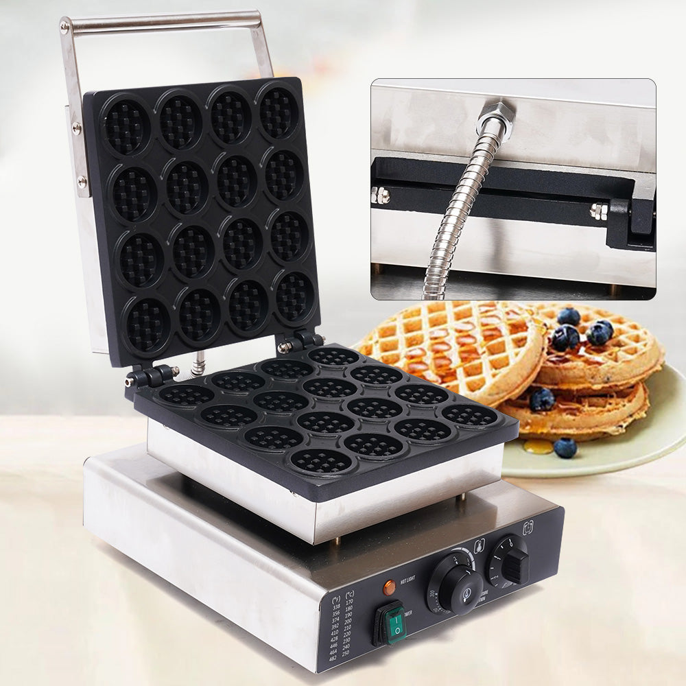 Nonstick Electric Mini Round Waffle Maker Machine Y785719