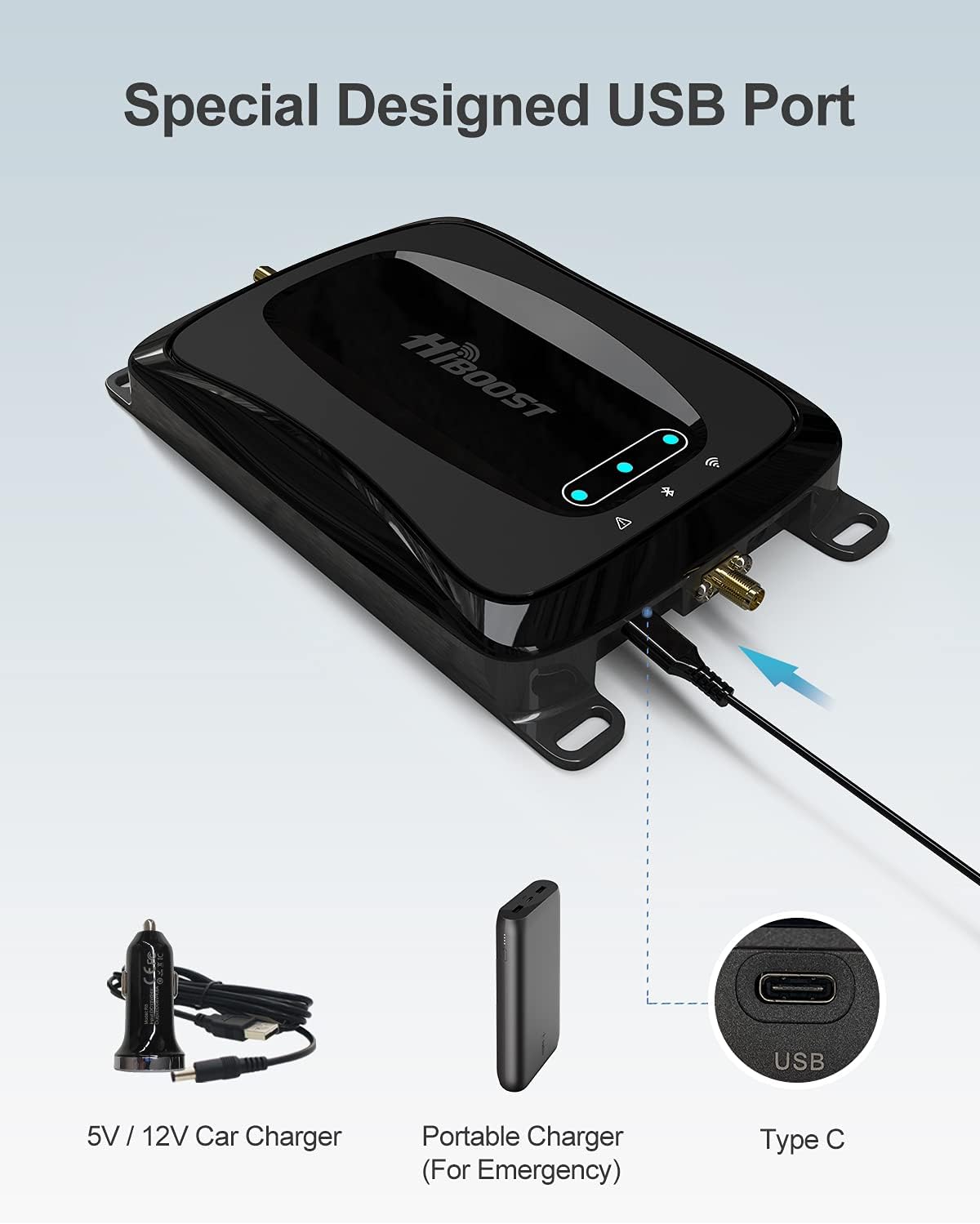 Car Cell Phone Booster with Magnetic Roof Antenna N867742