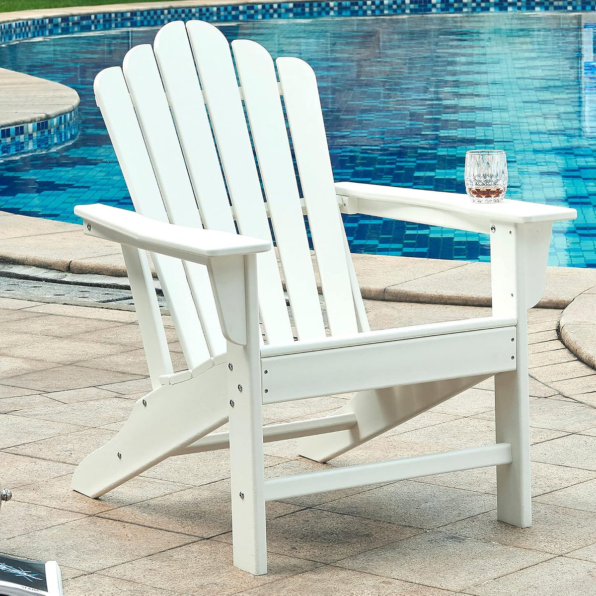 Slate Grey Weather Resistant Adirondack Chair Z833602