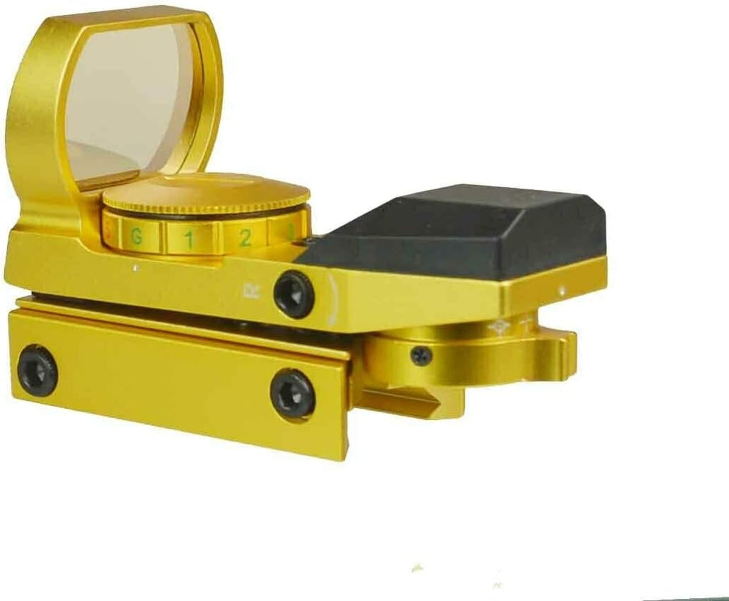 Gold Color Holographic Reflex Sight with 4 Reticals for Picatinny/Weaver H52467