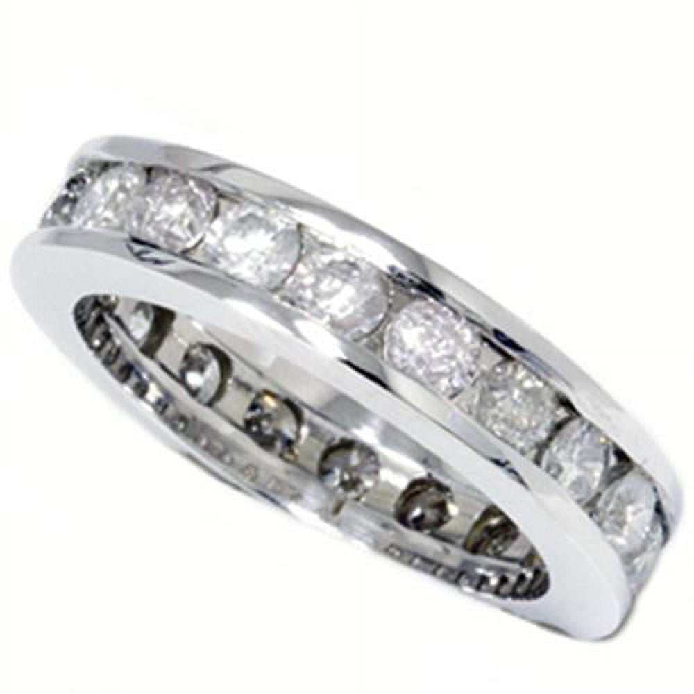 14K White Gold Diamond Eternity Ring F800293