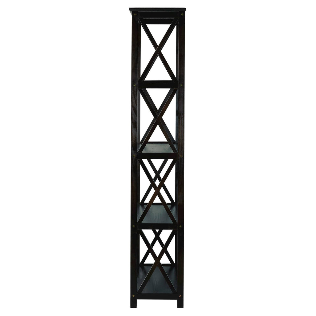 5-Tier Bookcase Espresso L5367