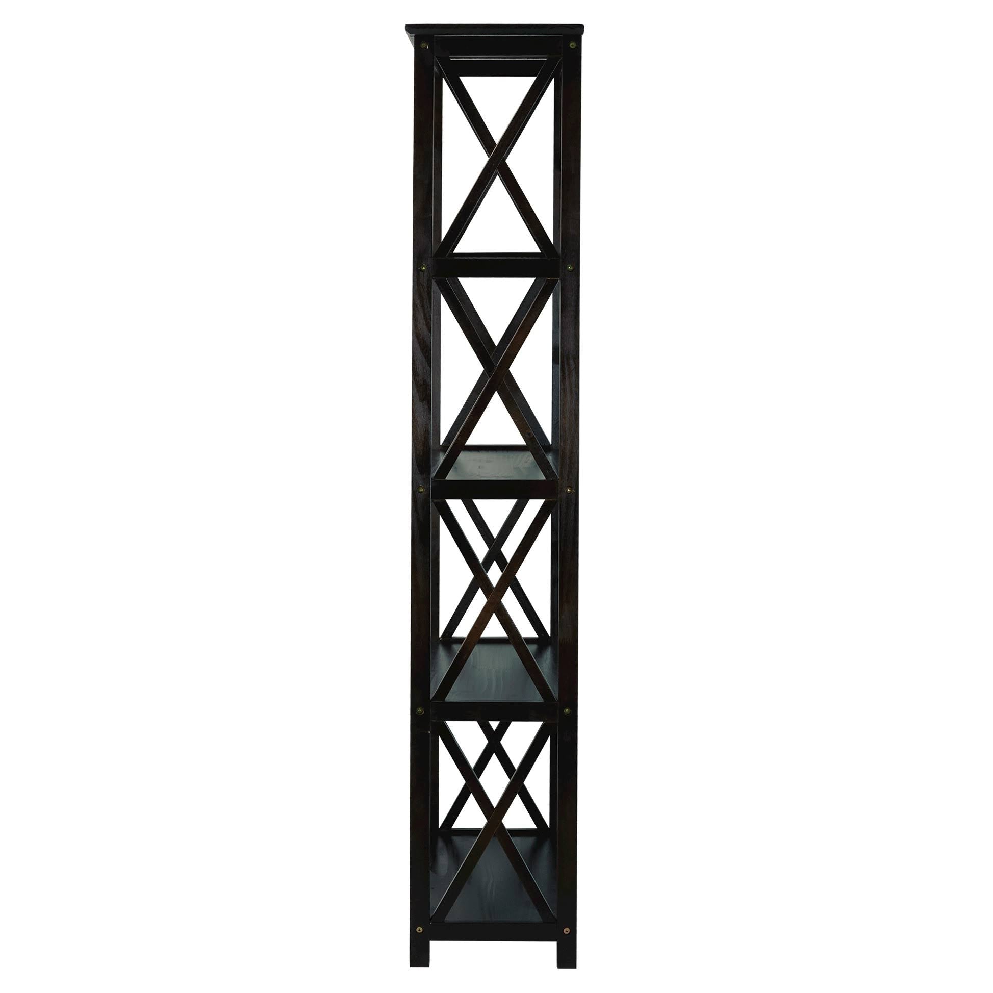 5-Tier Bookcase Espresso L5367