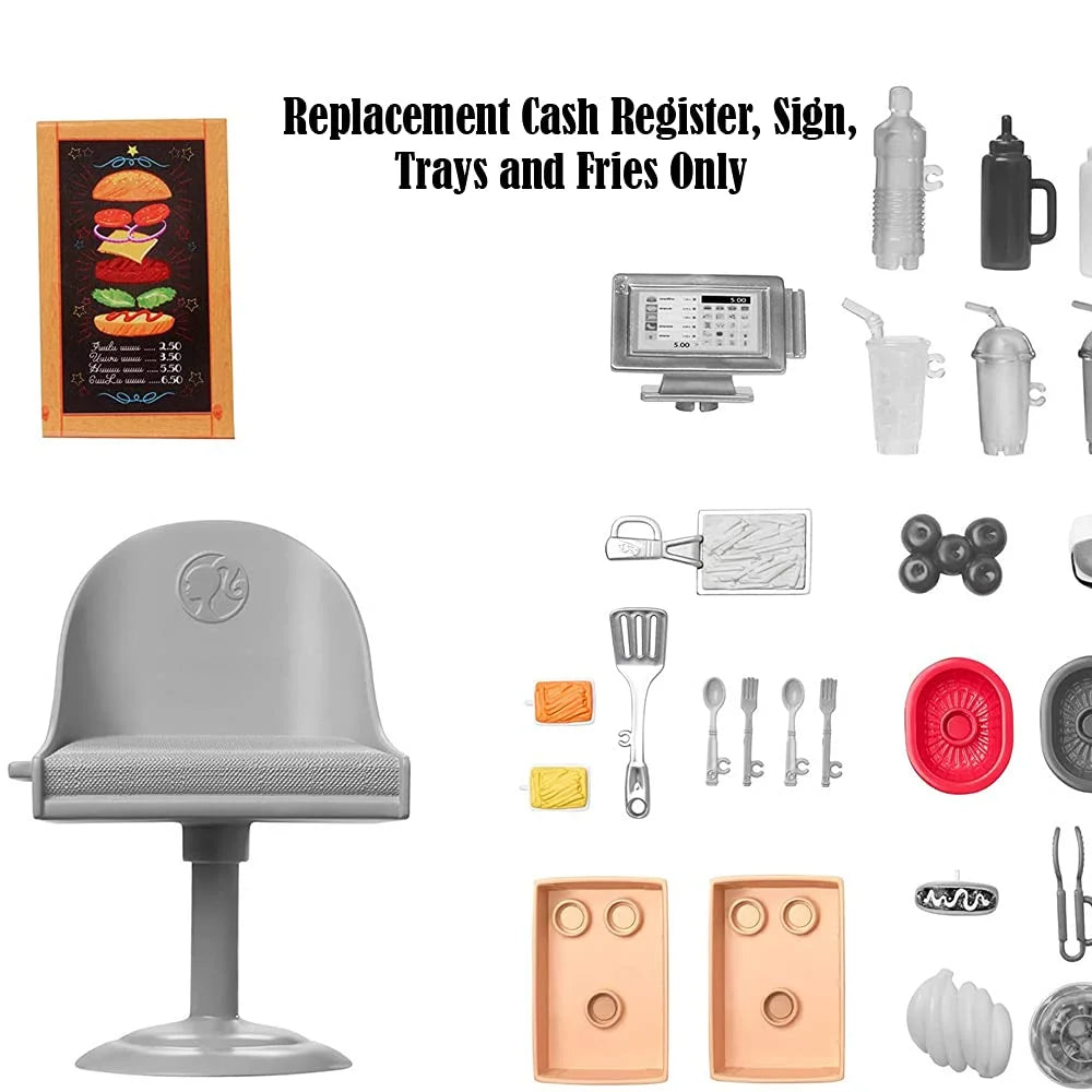 Replacement Cash Register, Sign, Trays and Fries J114