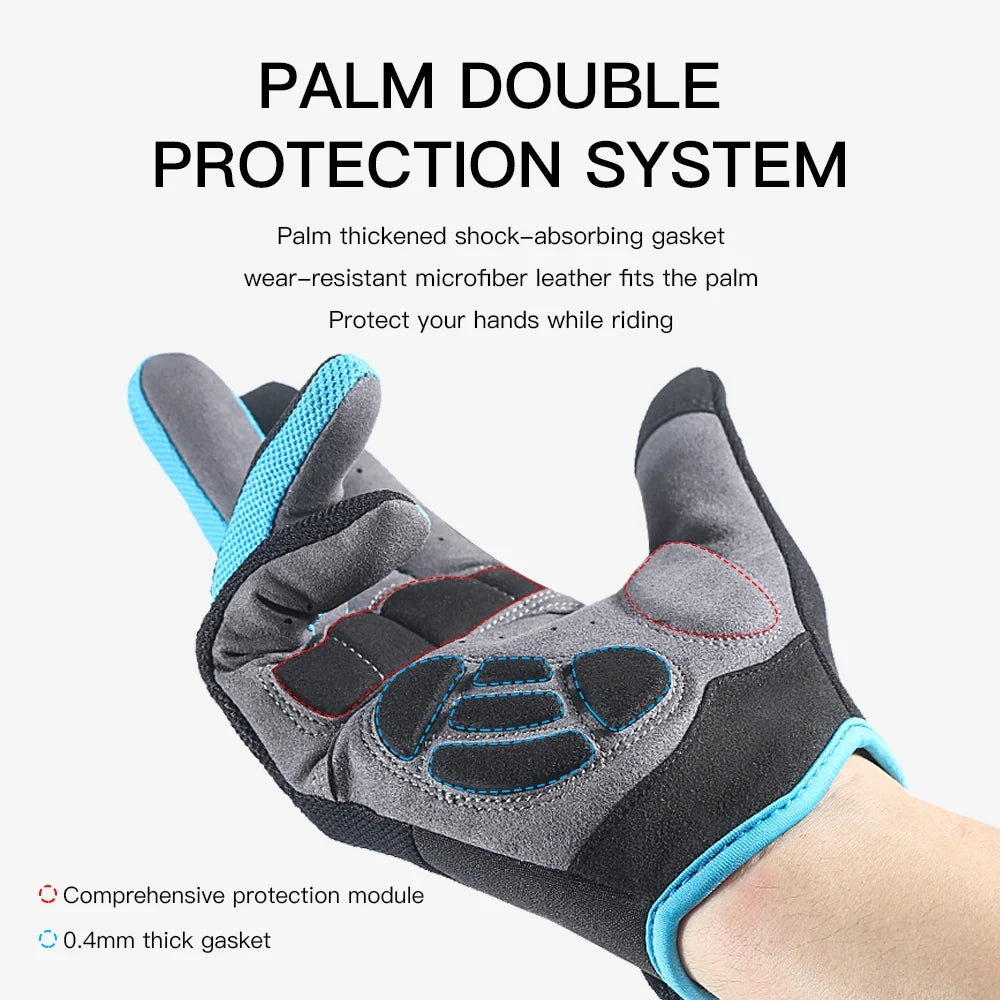 Full Finger Breathable Gel Pad Cycling Gloves D146362