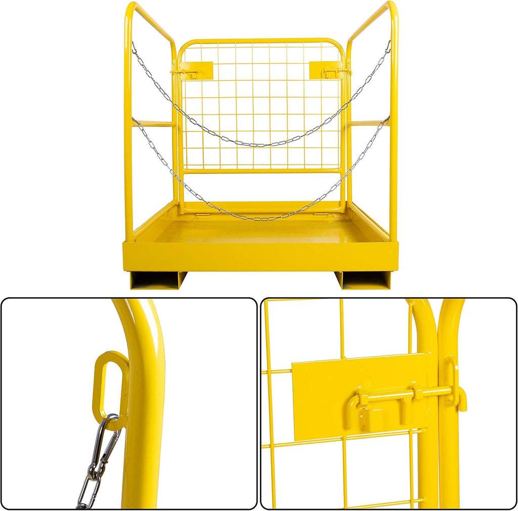 36x36 Steel Forklift Cage Work Platform S9339