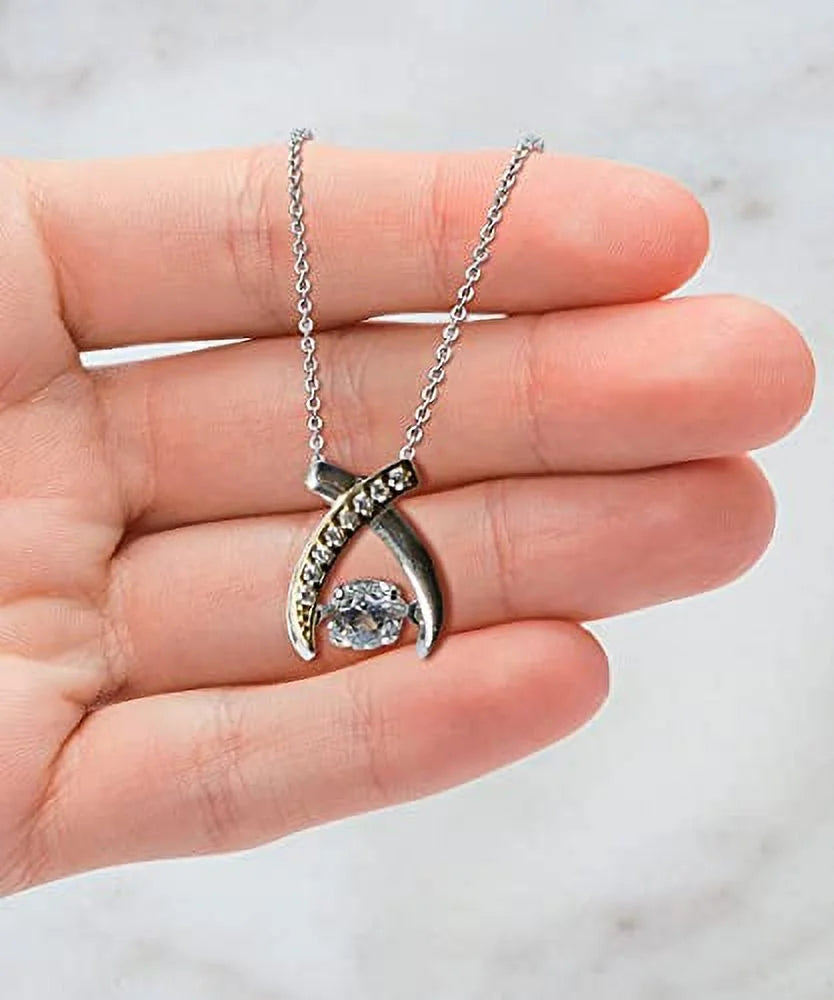 Wishbone Dancing Necklace A800872