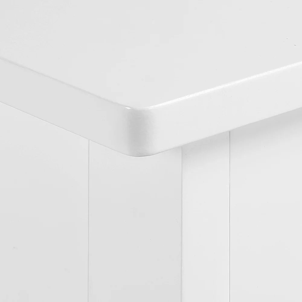 White Console Table with 1 Drawer and 2 Open Shelves R34244