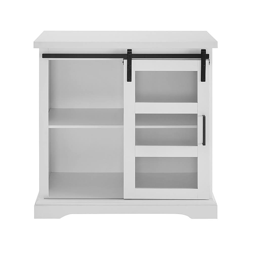 White Sliding Glass Door Buffet Cabinet W546851