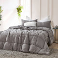 King Oversized Comforter in Morning Gray A7308