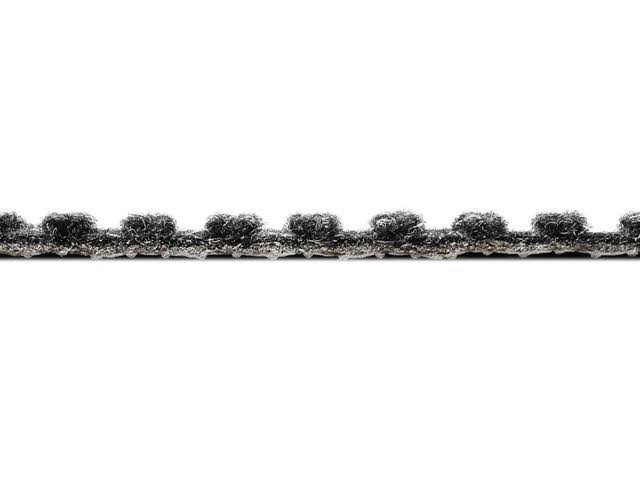 Charcoal Black Skid-Resistant Carpet Runner E88416