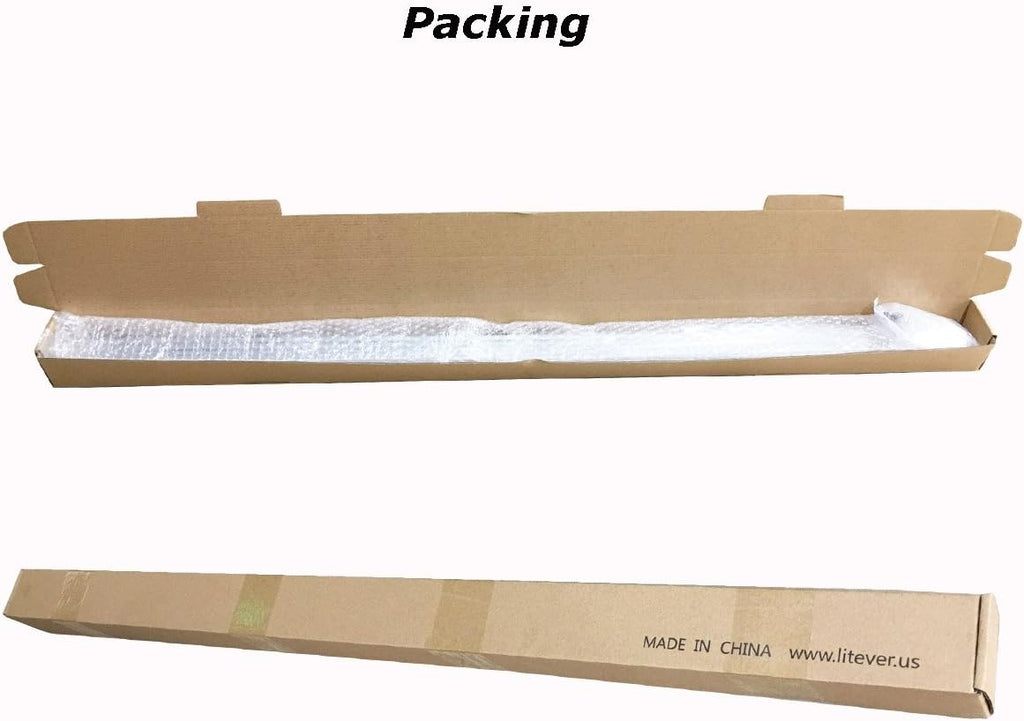 4 Pack 1M/3.3ft Aluminum LED Channels with Diffused Covers, Mounting Clips, End Caps for LED Strip Wall Mounting J6562