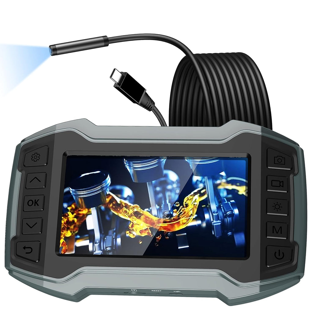 Borescope Inspection Camera with Detachable Semi-Rigid Cable 16.5FT O731