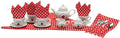 Porcelain Tea Set Basket Q2287