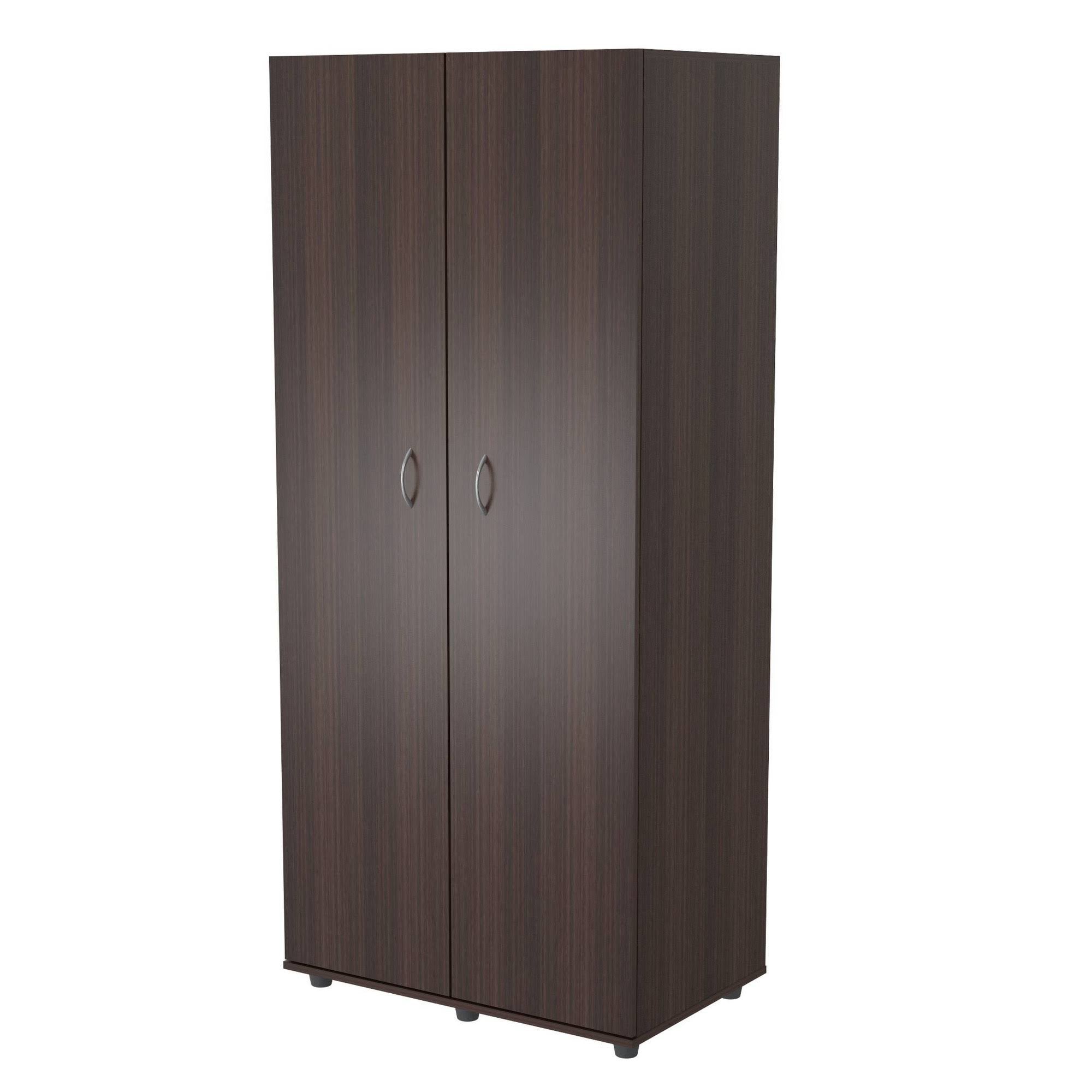 Two Door Espresso Wardrobe Armoire T7423