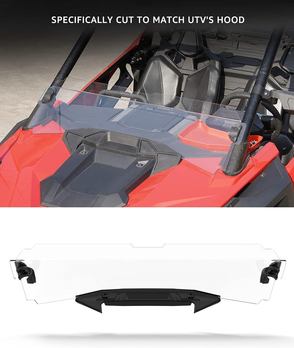 Half Windshield Clear Hard Coat Compatible with Polaris RZR PRO XP 4 N35691